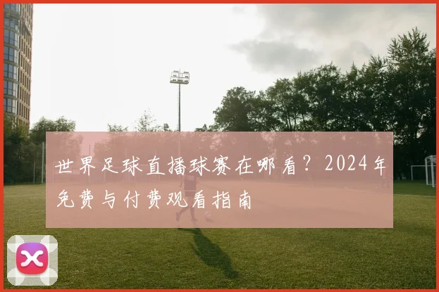 世界足球直播球赛在哪看?2024年免费与付费观看指南